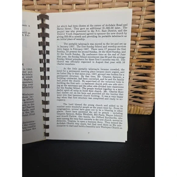 Archdale Wesleyan Church Cookbook Archdale, North Carolina 1994 Vintage - Picture 6 of 11